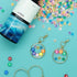 Multi Colour Round Alphabet Beads